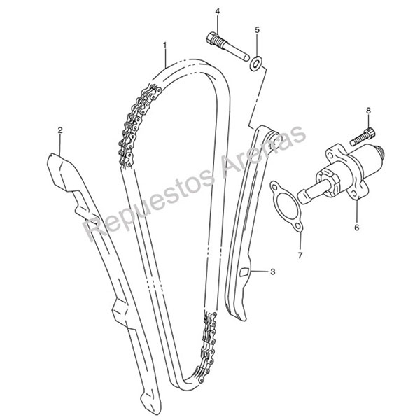 cadena de leva dr650