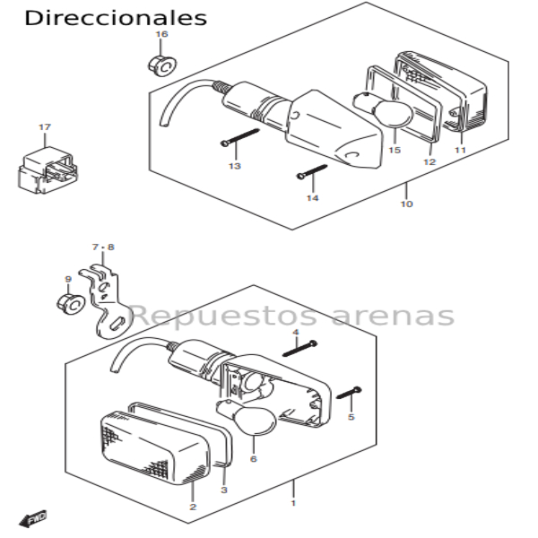 direccionales dr650