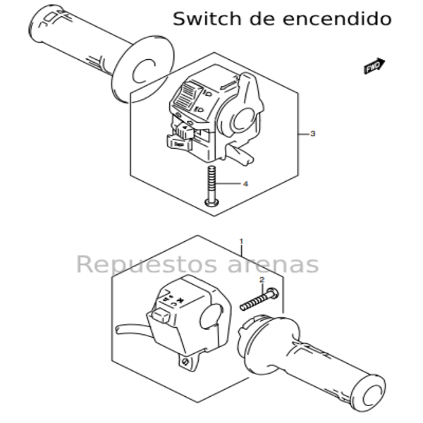 switch de encendido dr650