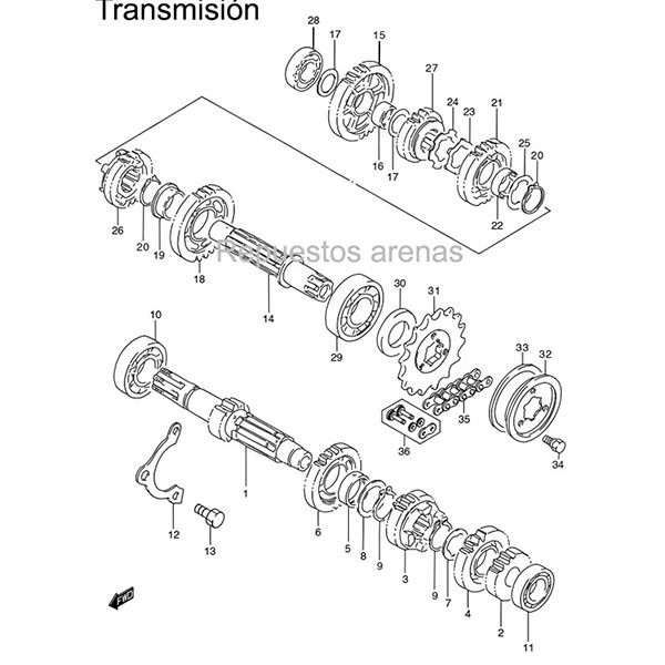 transmision dr650