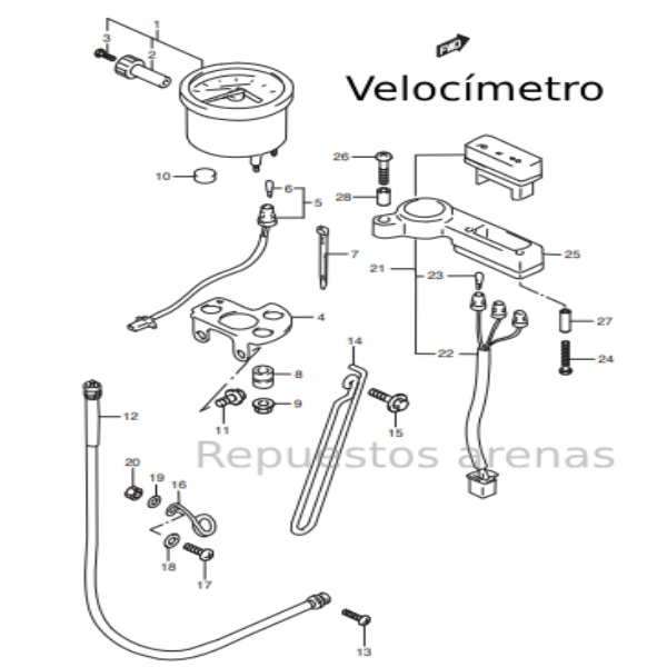 velocimetro dr650