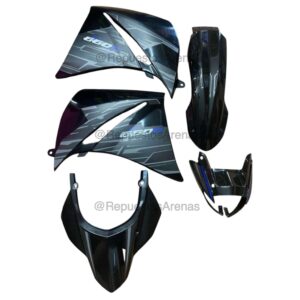 KIT PLASTICOS XT660 NEGRO